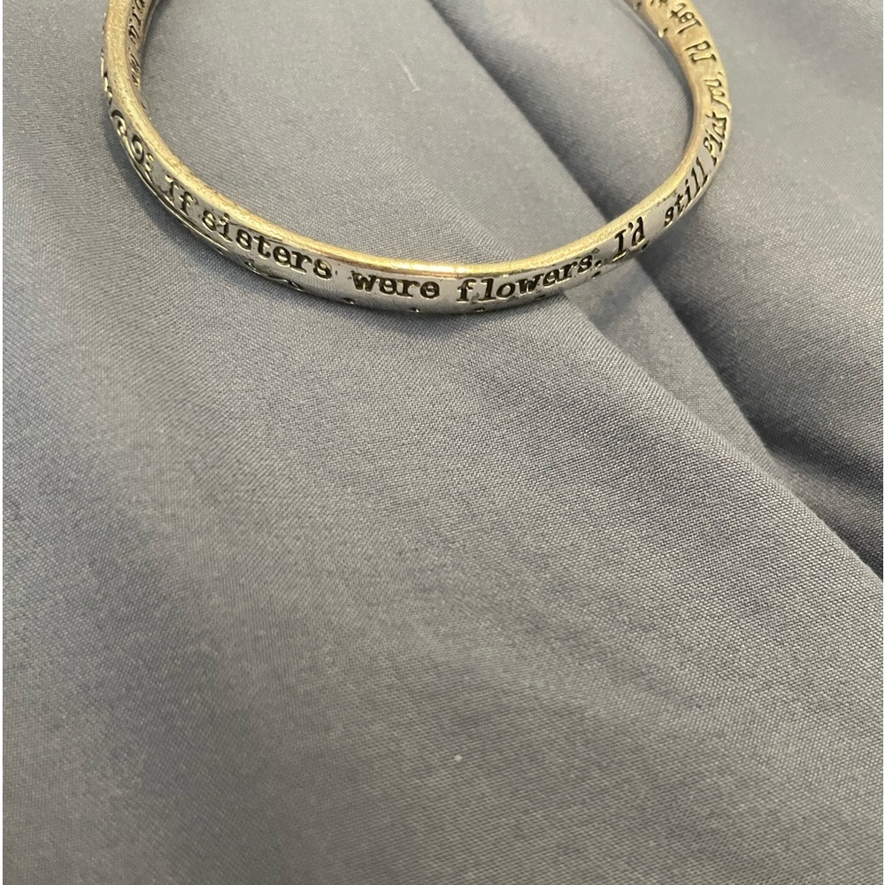 Friendship + Sister Inspirational Message Bangles - Picture 3 of 3